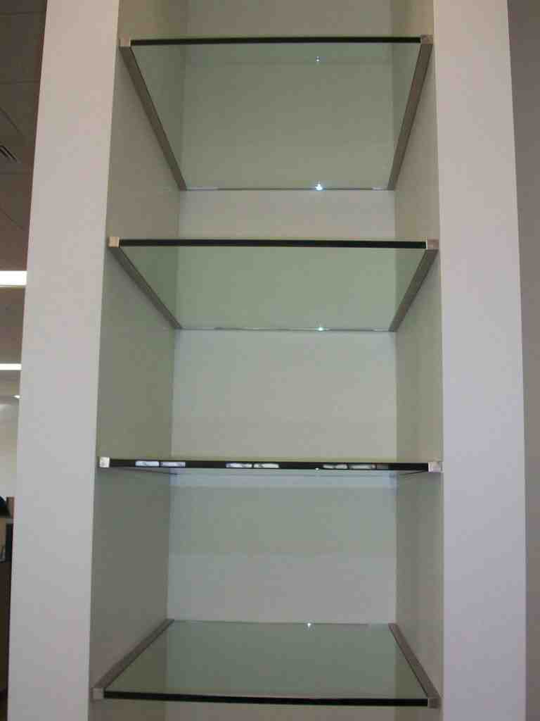 Custom Cut Glass Shelves - Decor Ideas