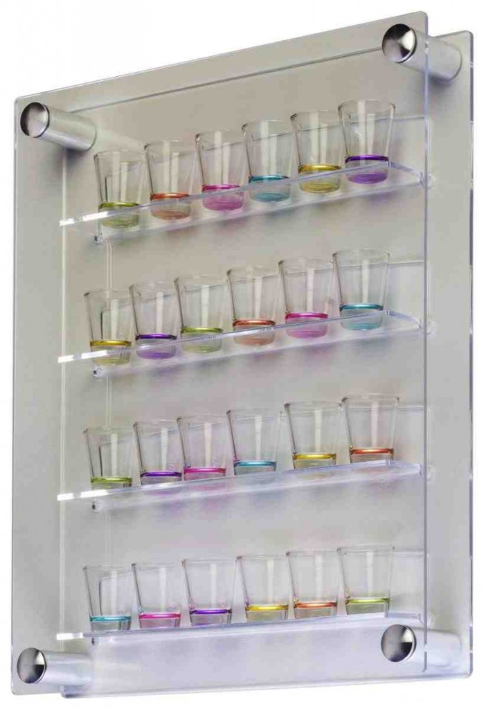 Shot Glass Display Shelves - Decor Ideas