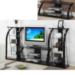 TV Stand Glass Shelves