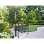 Garden Bench With Arbor