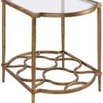 End Table In Gold Leaf