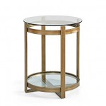 Brass End Table