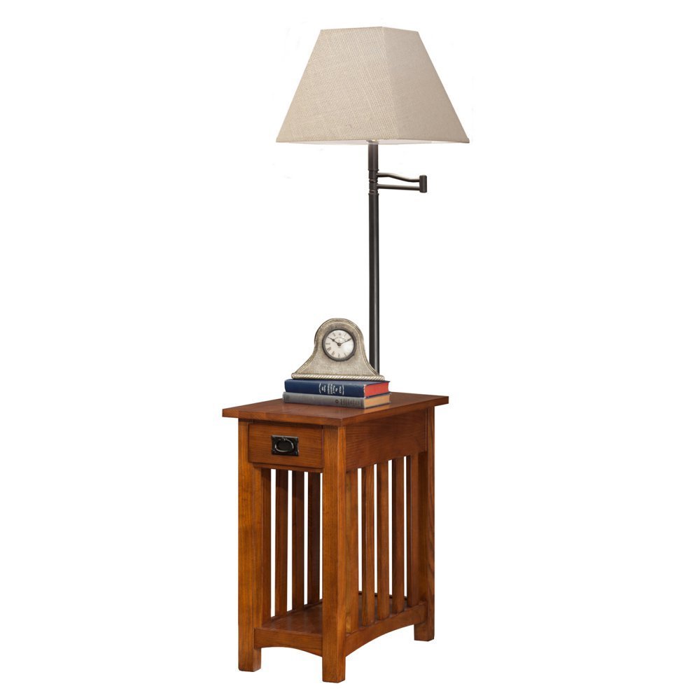 End Table With Built In Lamp