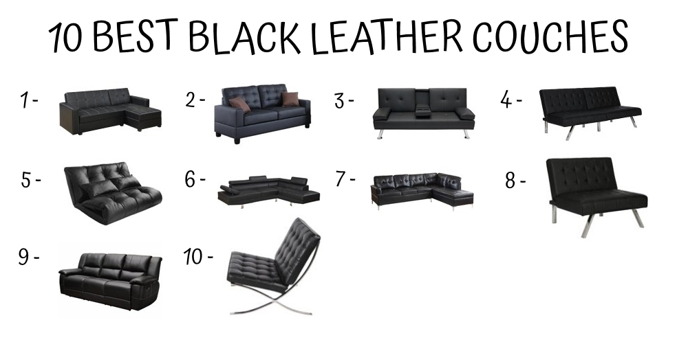 10 Best Black Leather Couches