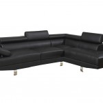 Black Leather Sectional Couch