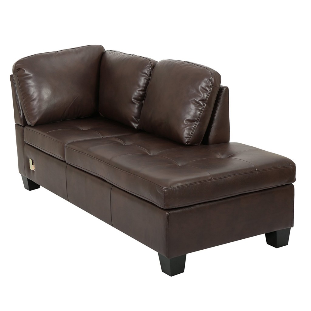 Brown Leather Sectional Couch