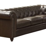 Dark Brown Leather Couch