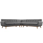 Grey L Shaped Couch
