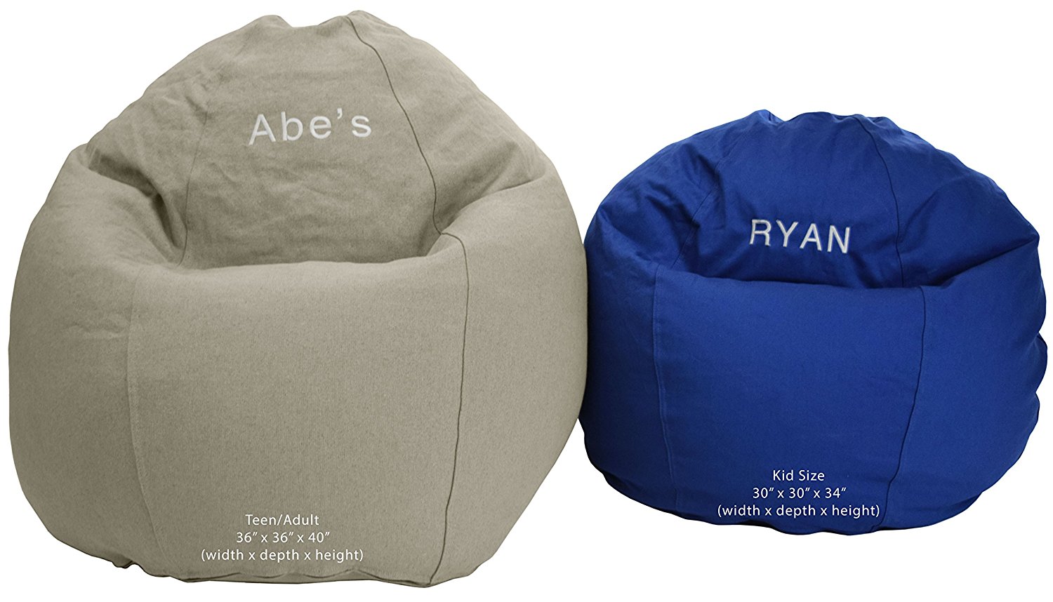 Personalized Bean Bag Chairs Decor Ideas