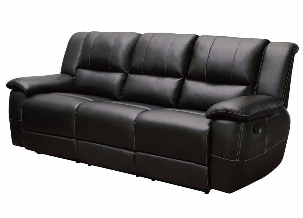 Small Black Leather Couch
