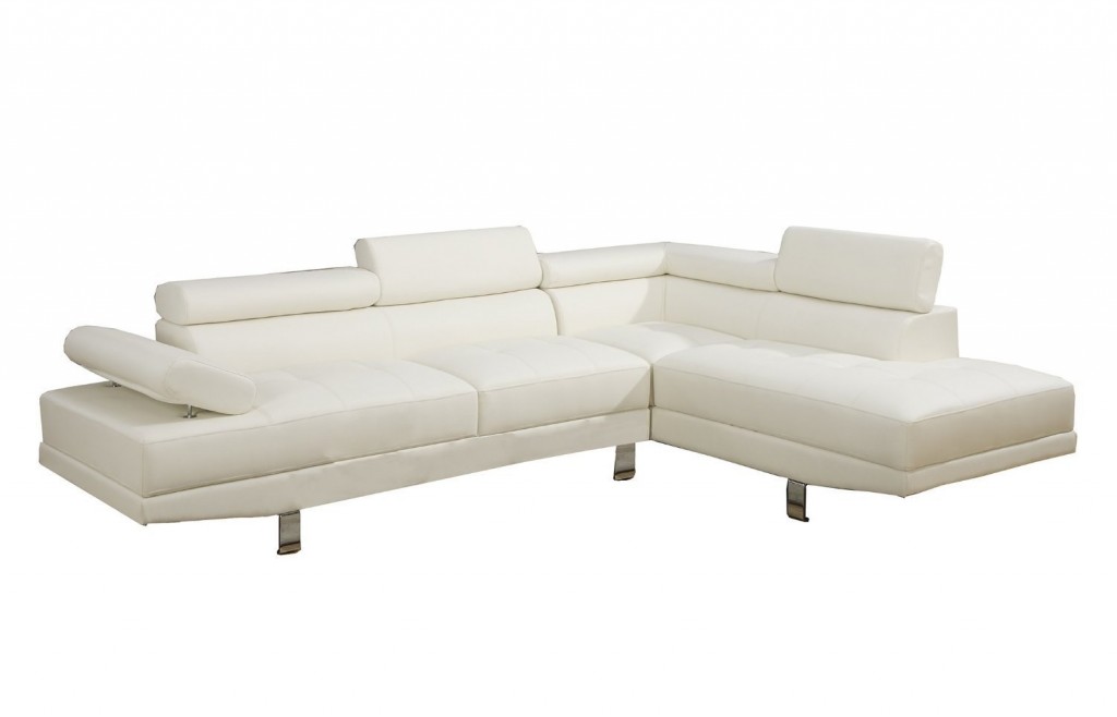 2 Piece Faux Leather Sectional Sofa