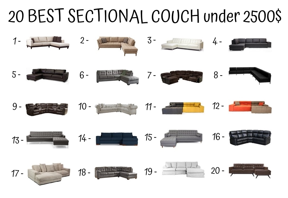 20 Best Sectional Couch Under 2500$