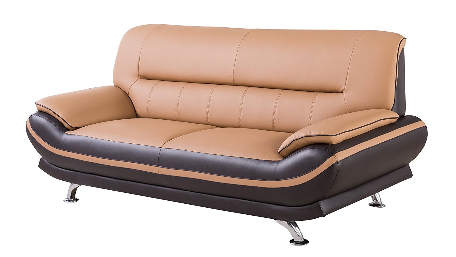 American Eagle Furniture Upholstered Leather Sofa Decor