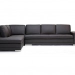 Baxton Studio Callidora Brown Leather Sectional Sofa