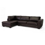 Baxton Studio Orland Leather Modern Sectional Sofa