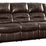 Homelegance 9668BRW 3 Double Reclining Sofa
