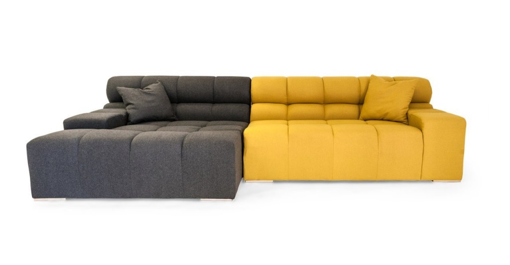 Kardiel Cubix Modern Modular Left Sectional Sofa