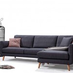 Mid Century Modern Fabric Blend Royal Sectional Sofa
