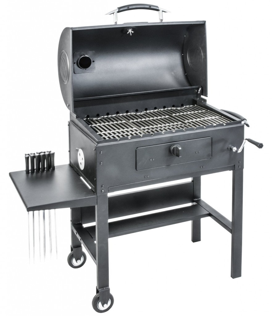 Charcoal Grill With Rotisserie