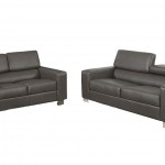 Gray Leather Living Room Sets
