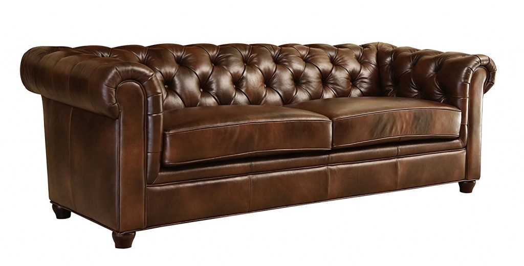 Tufted Leather Couch
