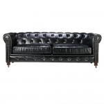 West Elm Leather Couch
