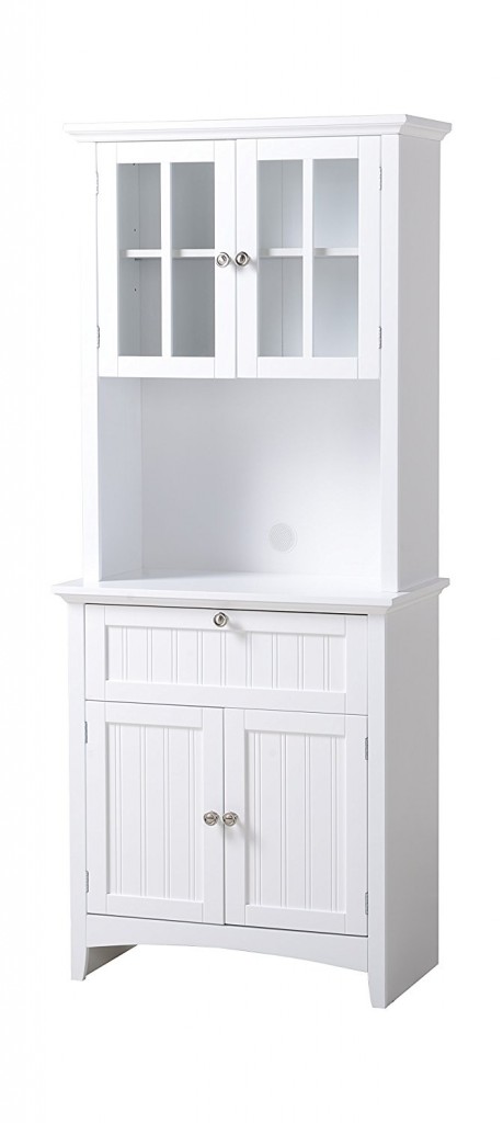 White Kitchen Hutch Cabinet