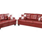 Burgundy Leather Couch