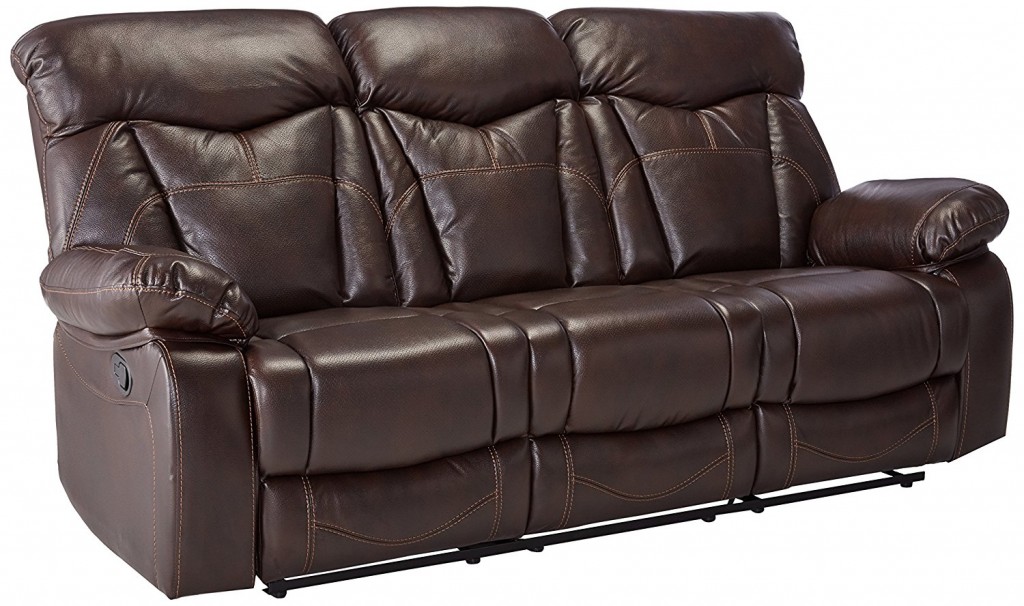 Dark Leather Couch