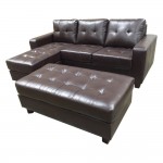 Leather Wrap Around Couch