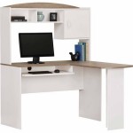 White Corner Desk With Hutch