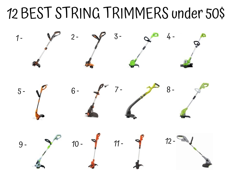 12 Best String Trimmers Under 50$