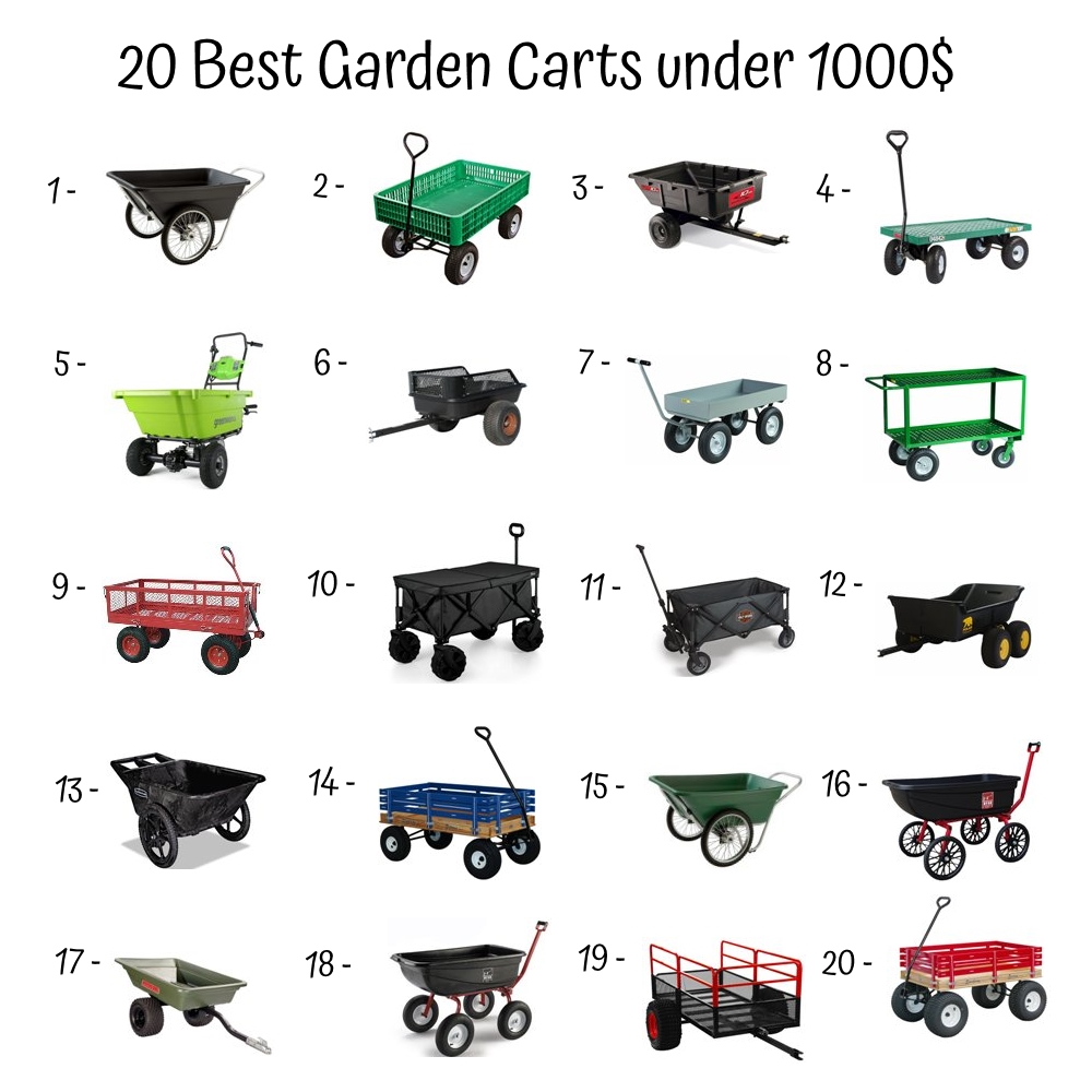 20 Best Garden Carts Under 1000$
