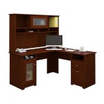 Cabot L Shaped Desk With Hutch