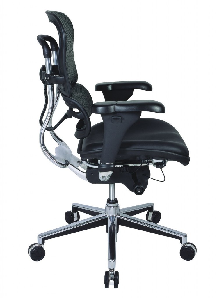 Eurotech Mid Back Black Mesh Office Chair