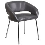 Flash Furniture Fusion Series Leather Side Reception Chair