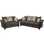 Flash Furniture Riverstone Rip Sable Chenille Living Room Set