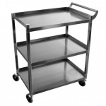 GSW Stainless Steel Solid 1 Inch Tubular Utility Cart