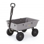 Gorilla Carts Poly Garden Dump Cart