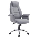 HomCom High Back Fabric Executive Office Chair