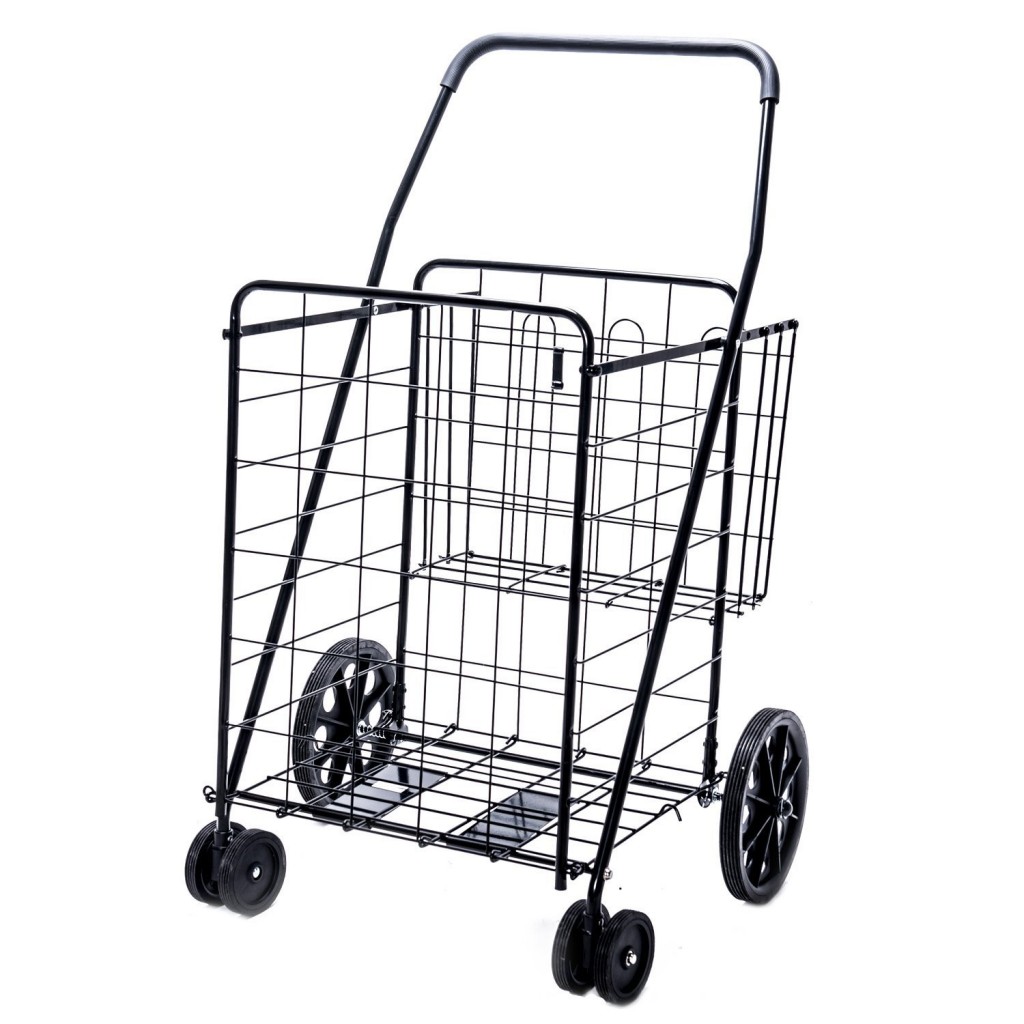 Jumbo Deluxe Folding Shopping Cart