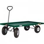 Metal Deck Wagon Garden Cart