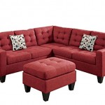 Modern Contemporary Polyfiber Fabric Modular Sectional Sofa And Ottoman Set