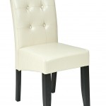 OSP Designs MET88CM Cream Bonded Leather Parsons Chair