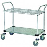 Quantum Storage Systems WRC 2436 2CG 2 Tier Wire Utility Cart