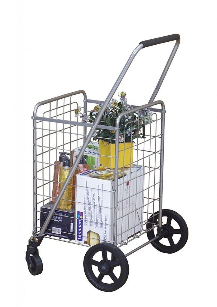 Wellmax WM99024S Portable Folding Shopping Cart