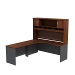 L Desk With Hutch