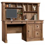 Oak Computer Desk With Hutch