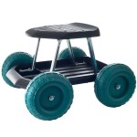 Rolling Garden Cart With Seat