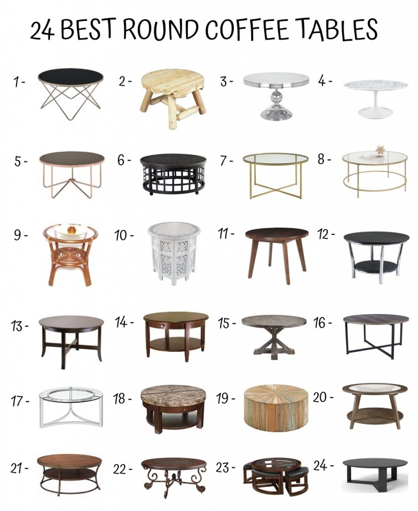24 Best Round Coffee Tables